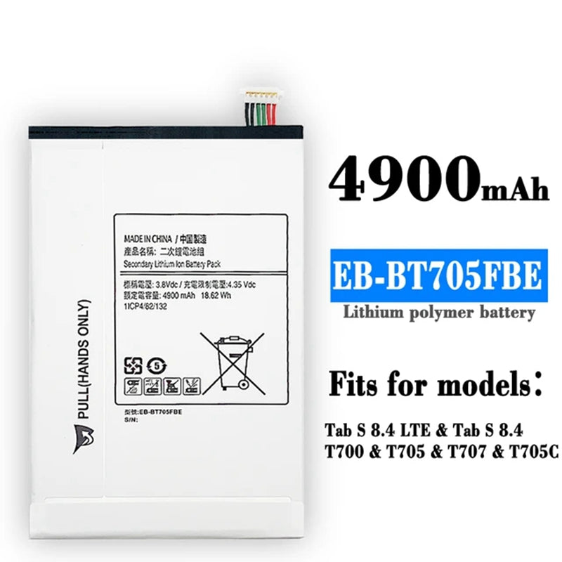 Batterie de remplacement pour tablette Samsung Tab S 8,4 Batterie de remplacement pour tablette Samsung Tab S 8,4